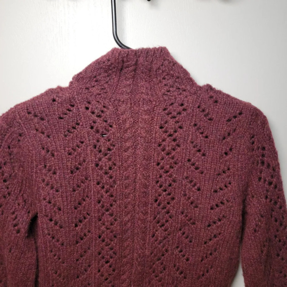 Abercrombie & Fitch Vintage 2002 Y2K Lambswool Blend Burgundy Jacket NWT - Picture 13 of 13